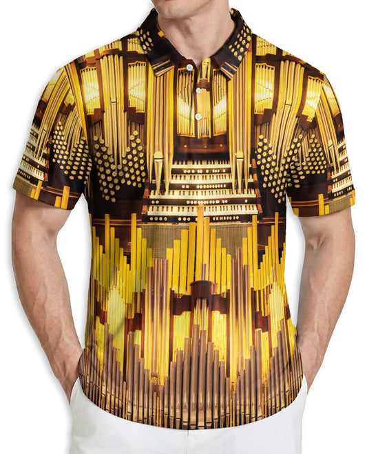 Pipe Organ Hawaiian Polo Shirt – Church Organ Music Instrument Shirt | Azhobbyshop