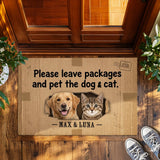 Personalized Delivery Pet Doormat – Custom Dog & Cat Photo Mat
