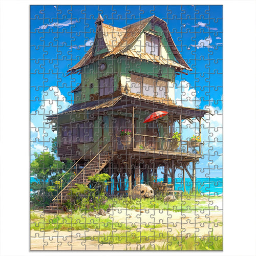RELAXING GHIBLI HOUSE STYLE 1 Jigsaw Puzzle For Adult & Kids