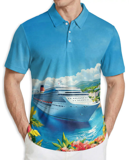 Cruise Ship Polo Shirt – Ocean Vacation Travel Style | Azhobbyshop