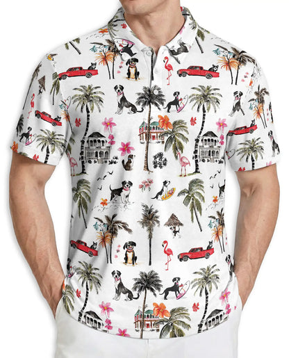 Rat Terrier Polo Shirt – Tropical Dog Beach Style | Azhobbyshop