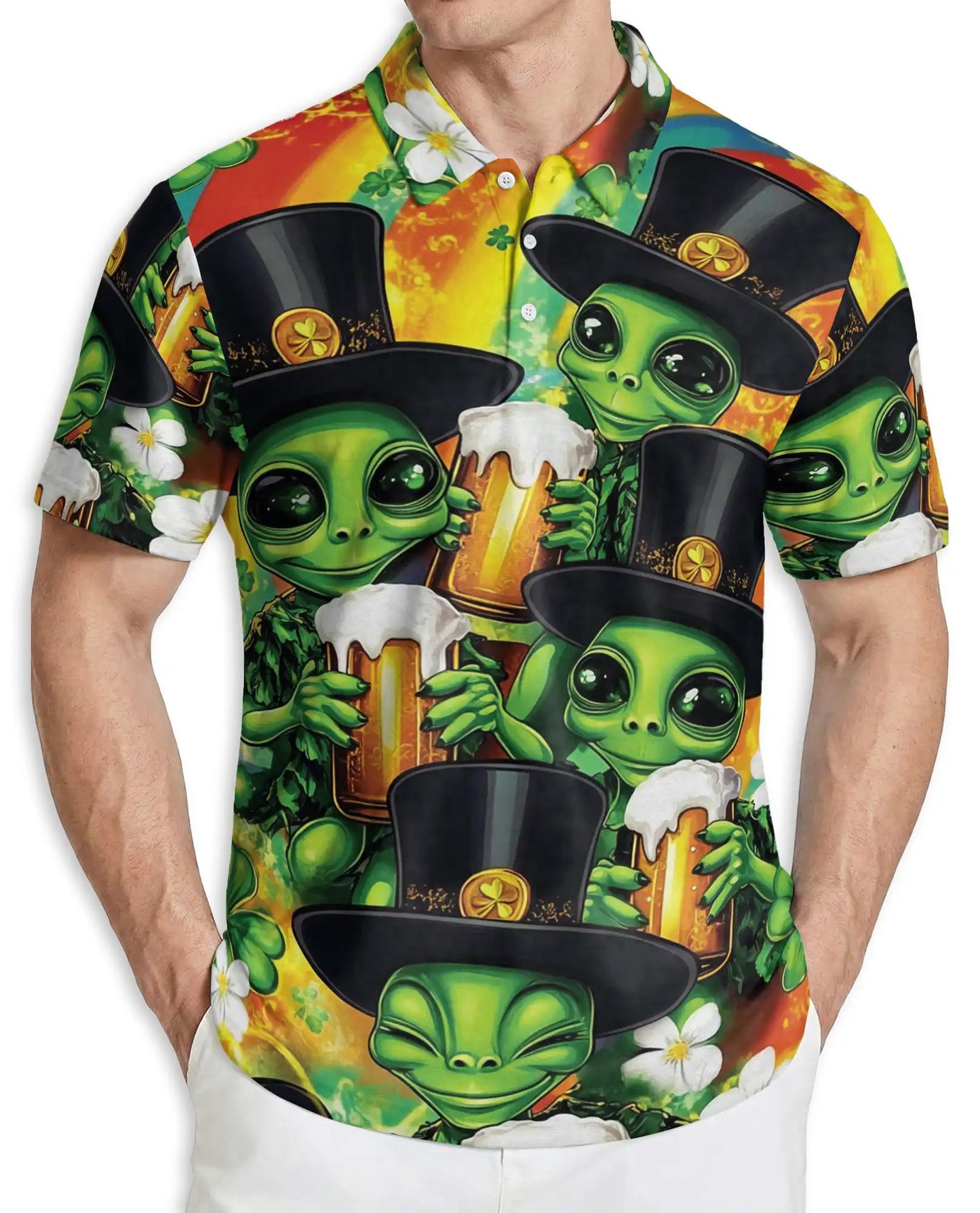 St. Patrick Alien Beer Polo Shirt | Azhobbyshop
