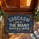 Funny Sarcasm Doormat – Vintage Snarky Welcome Mat