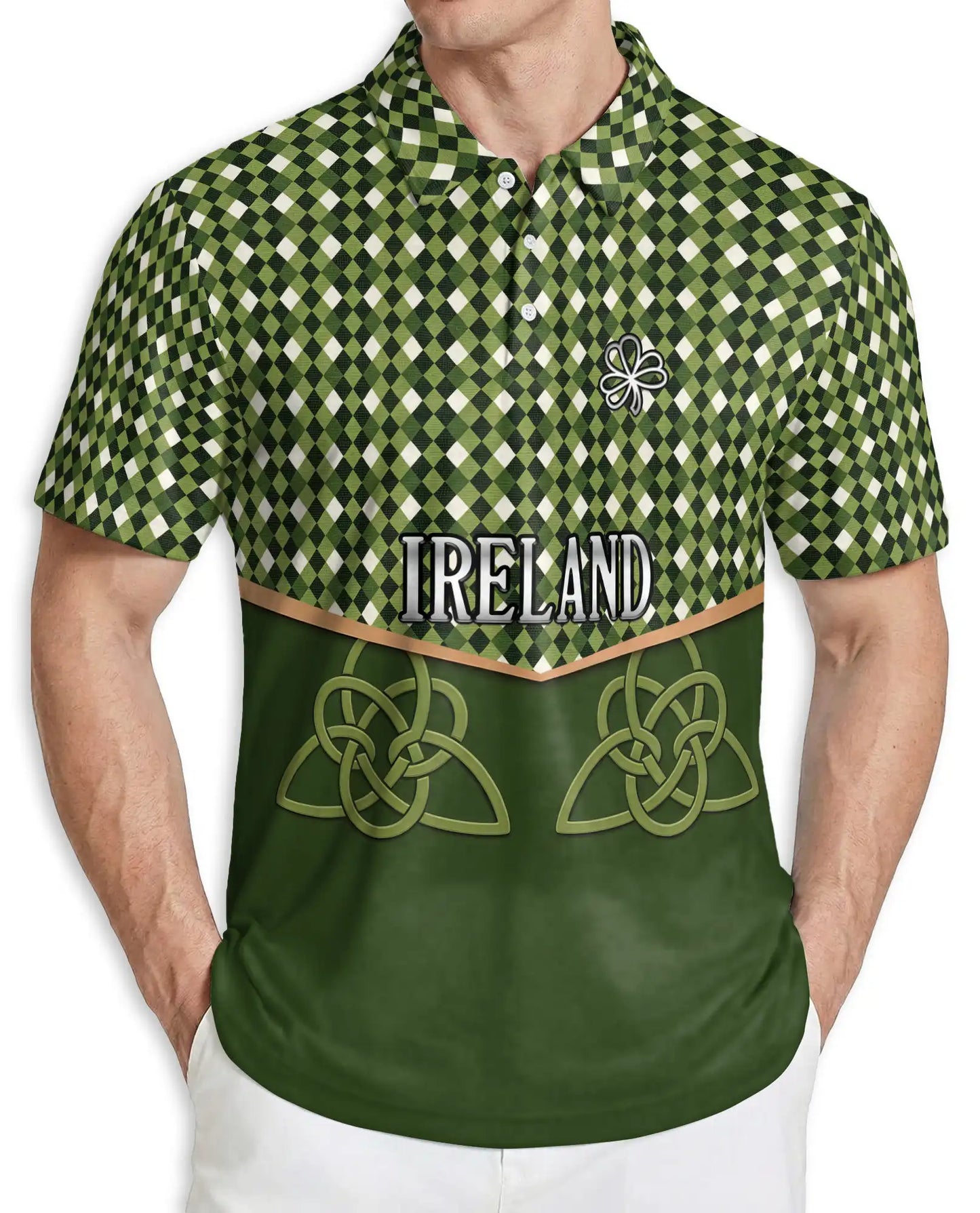 Ireland Polo Shirt – Celtic Knot Irish Pride Style | Azhobbyshop