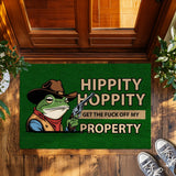 Funny Frog Cowboy Doormat – Sarcastic Welcome Mat
