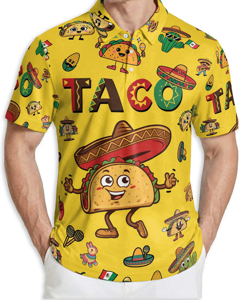 Funny Taco Fiesta Polo Shirt | Azhobbyshop
