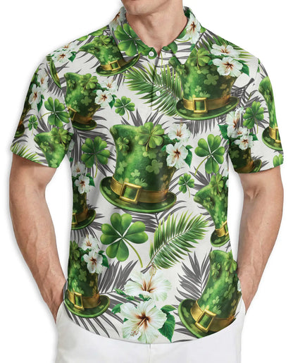 Ireland Green Hat Polo Shirt – Shamrock Clover St. Patrick’s Style | Azhobbyshop