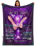 Personalized Wife Blanket From Husband – Christian Galaxy Throw