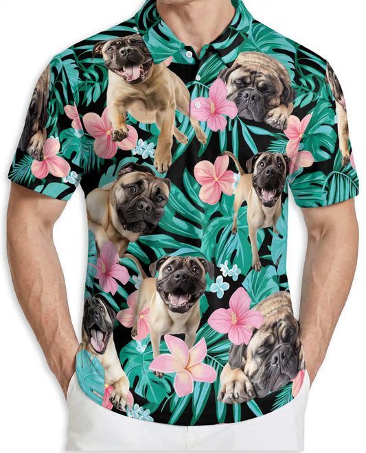 Bullmastiff Hawaiian Polo Shirt – Tropical Dog Lover Shirt | Azhobbyshop