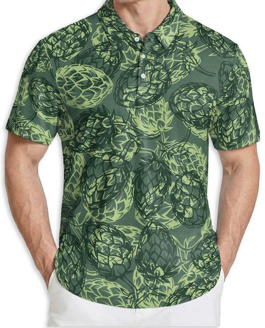 Hops Beer Polo Shirt -Craft Beer Lover Brewery Style | Azhobbyshop