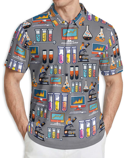 Science Lab Pattern Polo Shirt | Azhobbyshop