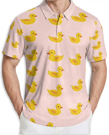 Rubber Duck 3D Polo Shirt for Men – Cute Funny Duck Pattern Style | Azhobbyshop