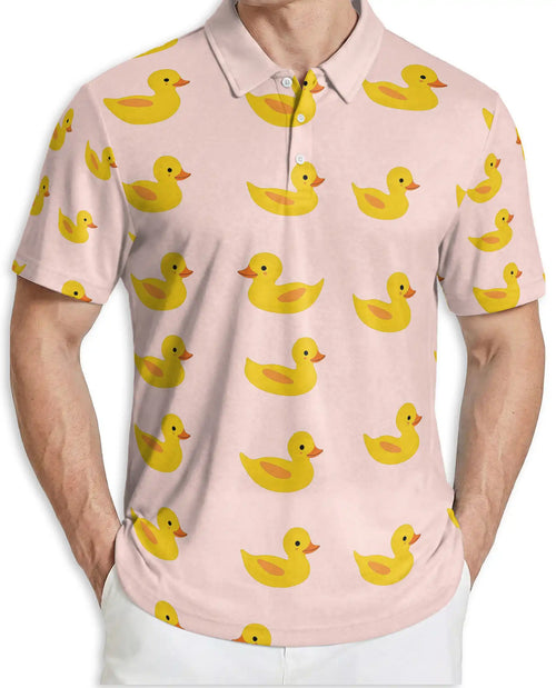 Rubber Duck 3D Polo Shirt for Men – Cute Funny Duck Pattern Style | Azhobbyshop