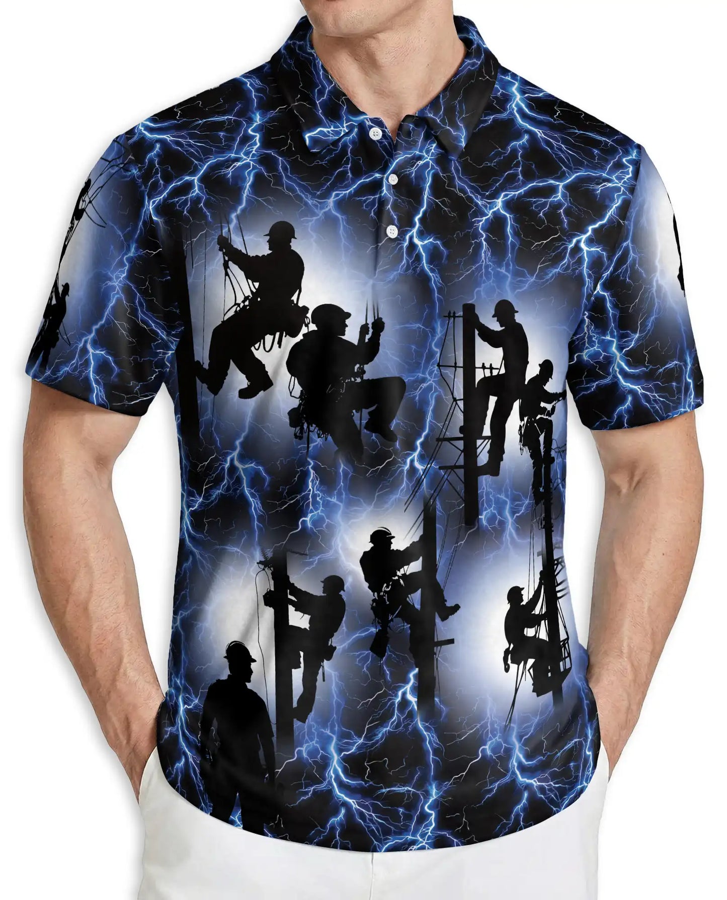 Lineman Lightning Polo Shirt | Azhobbyshop