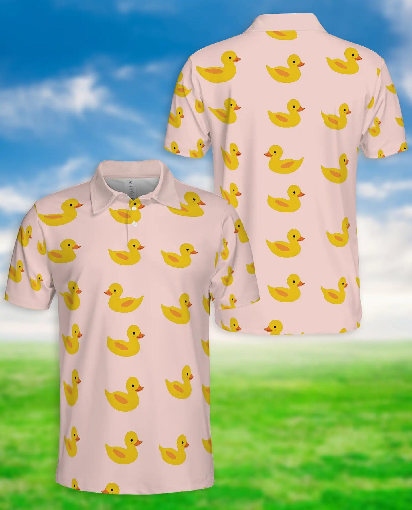 Rubber Duck 3D Polo Shirt for Men – Cute Funny Duck Pattern Style | Azhobbyshop