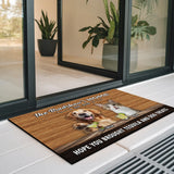 Personalized Pet Pub Doormat – Custom Family & Pet Photo Mat