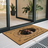 Funny Dog Trap Doormat – Watch Your Step & Snacks Welcome Mat