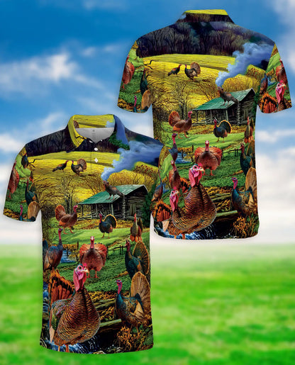 Wild Turkey Spring Nature Polo Shirt | Azhobbyshop