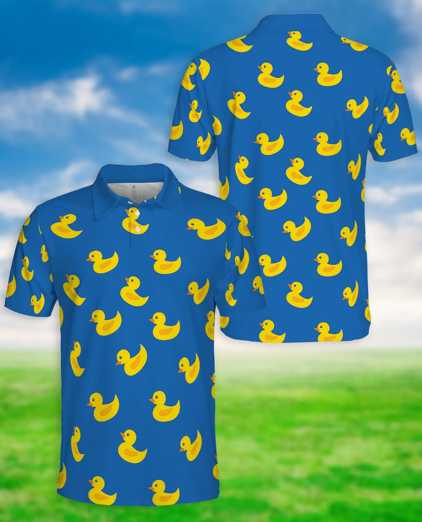 Rubber Duck 3D Polo Shirt for Men – Funny Cute Duck Pattern Style | Azhobbyshop