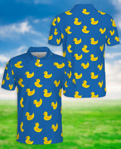 Rubber Duck 3D Polo Shirt for Men – Funny Cute Duck Pattern Style | Azhobbyshop