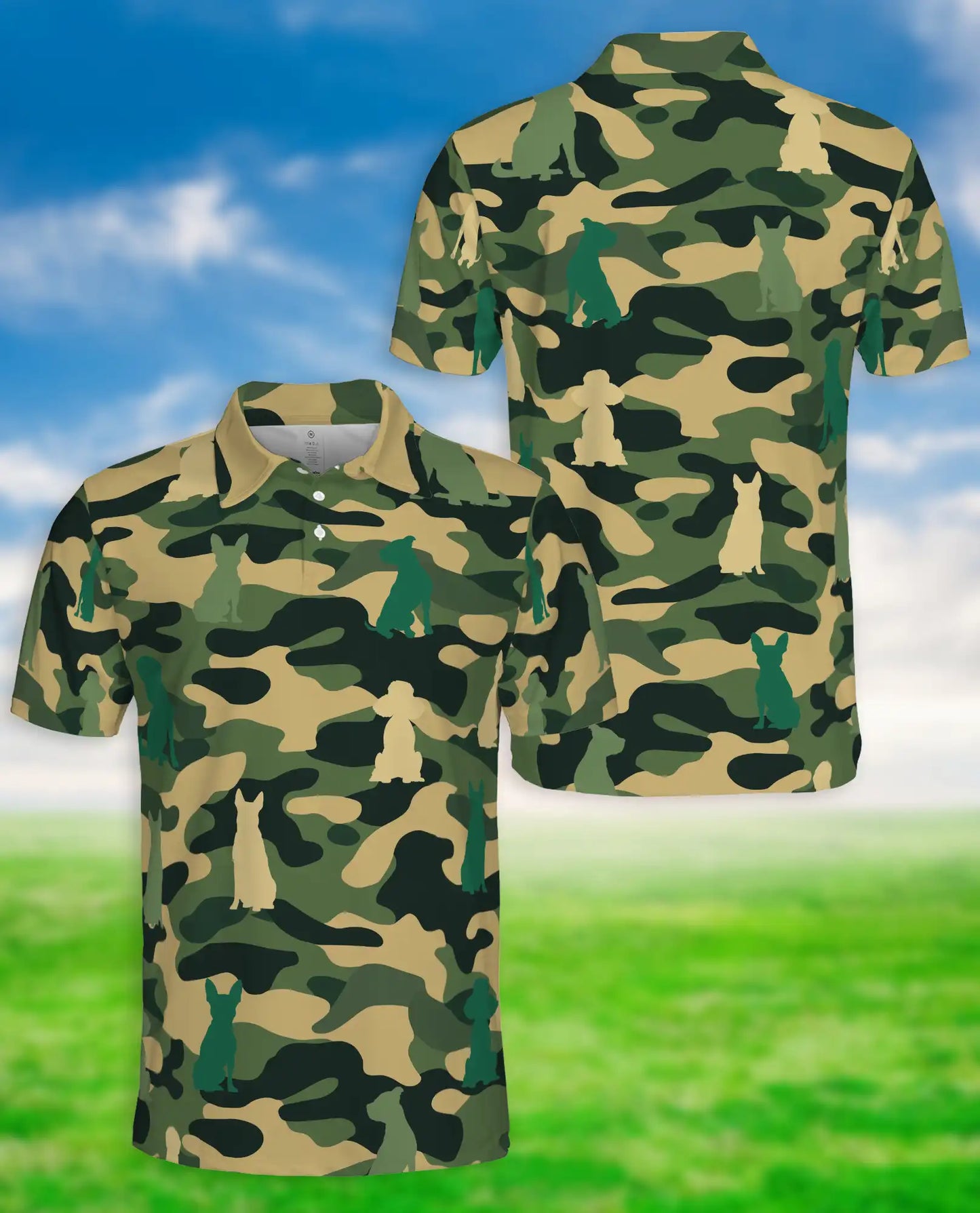 Spinone Italiano Camo Polo Shirt Dog Lover Gift | Azhobbyshop