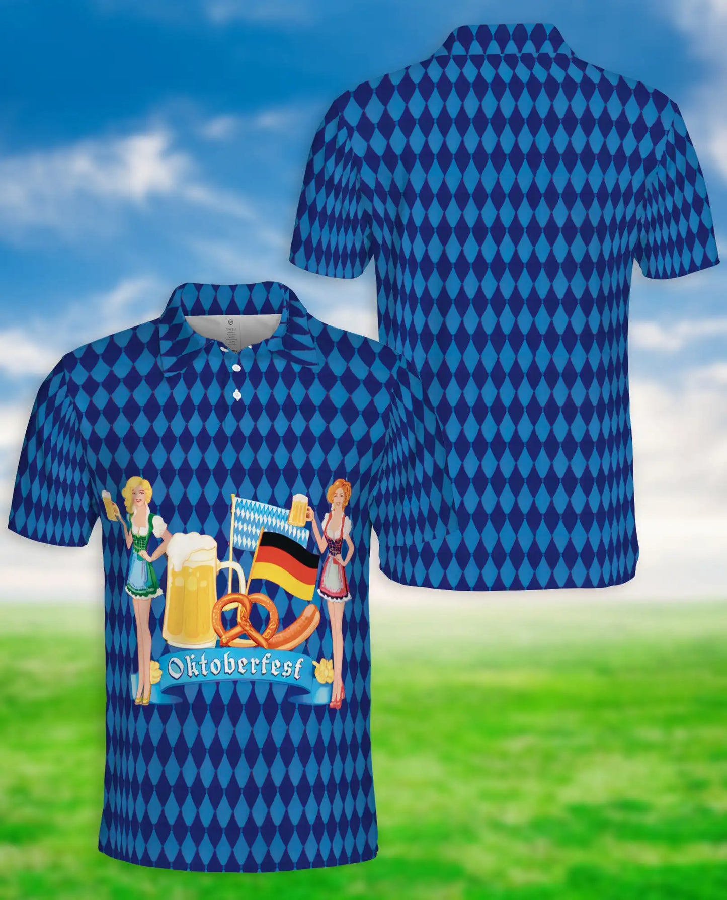 Oktoberfest Beer Polo Shirt – German Festival Lederhosen Style | Azhobbyshop