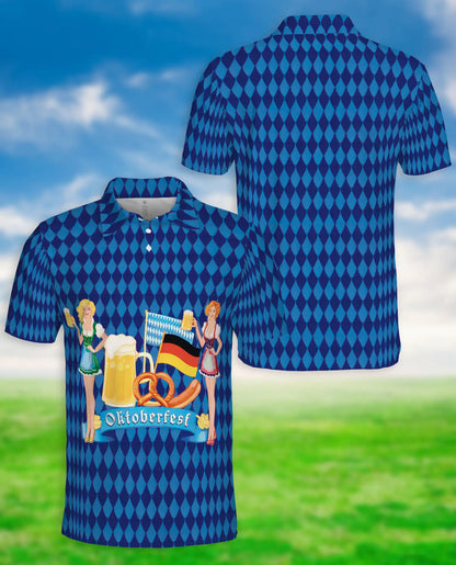 Oktoberfest Beer Polo Shirt – German Festival Lederhosen Style | Azhobbyshop