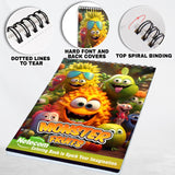Monster Fruits Spiral Bound Coloring Book, Discover 30 Captivating Coloring Pages, Bringing Together Monsters and Fruits in Whimsical Artwork