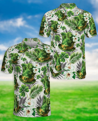 Ireland Green Hat Polo Shirt – Shamrock Clover St. Patrick’s Style | Azhobbyshop