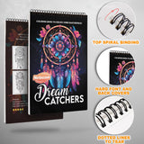 Dream Catchers Spiral Bound Coloring Book, Beautiful Dream Catchers for a Peaceful and Spiritual Coloring Journey, Ideal for Relaxation and Inspiration