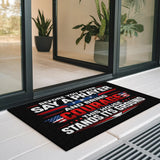 Patriotic Prayer Doormat – American Flag Welcome Mat