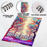 Abstract Trees Spiral Bound Coloring Book, Capture the Essence of Abstract Artistry with 30 Striking Coloring Pages for Coloring Aficionados to Bring Out the Creativity, Emotion, and Individuality of Abstract Trees