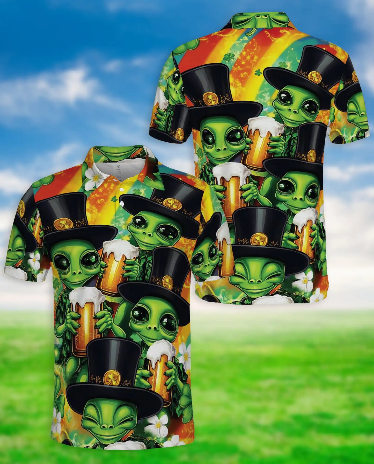 St. Patrick Alien Beer Polo Shirt | Azhobbyshop