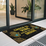 Spiritual Hamsa Doormat – Evil Eye Good Vibes Welcome Mat