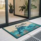 Personalized Dolphin Family Doormat – Custom Names Ocean Mat