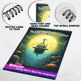 Fantastic Submarine Spiral Bound Coloring Book, Discover the Magic of the Deep: 30 Whimsical Coloring Pages of Fantastic Submarine Journeys