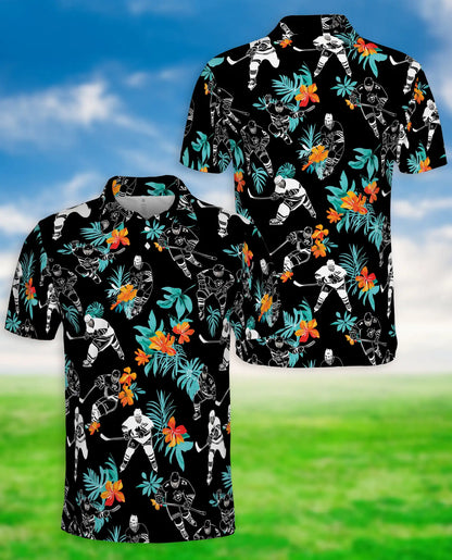 Hockey Player Polo Shirt – Tropical Sports Style | Azhobbyshop