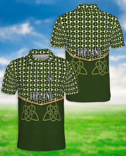 Ireland Polo Shirt – Celtic Knot Irish Pride Style | Azhobbyshop
