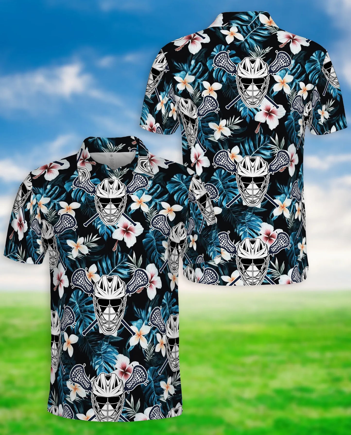 Lacrosse Tropical 3D Polo Shirt for Men – Floral Sports Summer Style | Azhobbyshop