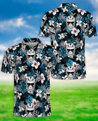 Lacrosse Tropical 3D Polo Shirt for Men – Floral Sports Summer Style | Azhobbyshop