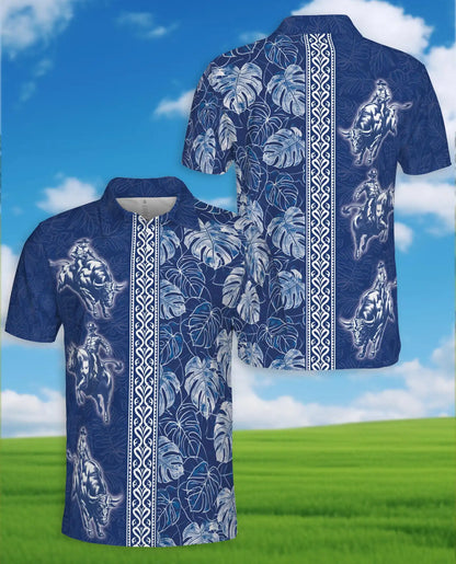 Bull Riding Polo Shirt- Western Rodeo Cowboy Style | Azhobbyshop