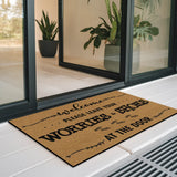 Funny Shoes Off Doormat – Leave Your Worries Welcome Mat