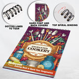 Enchanted Cookery Spiral Bound Coloring Book, Delve into 30 Intricate Coloring Pages, Unveiling the Secrets and Intricacies of Enchanted Cookery and Culinary Magic