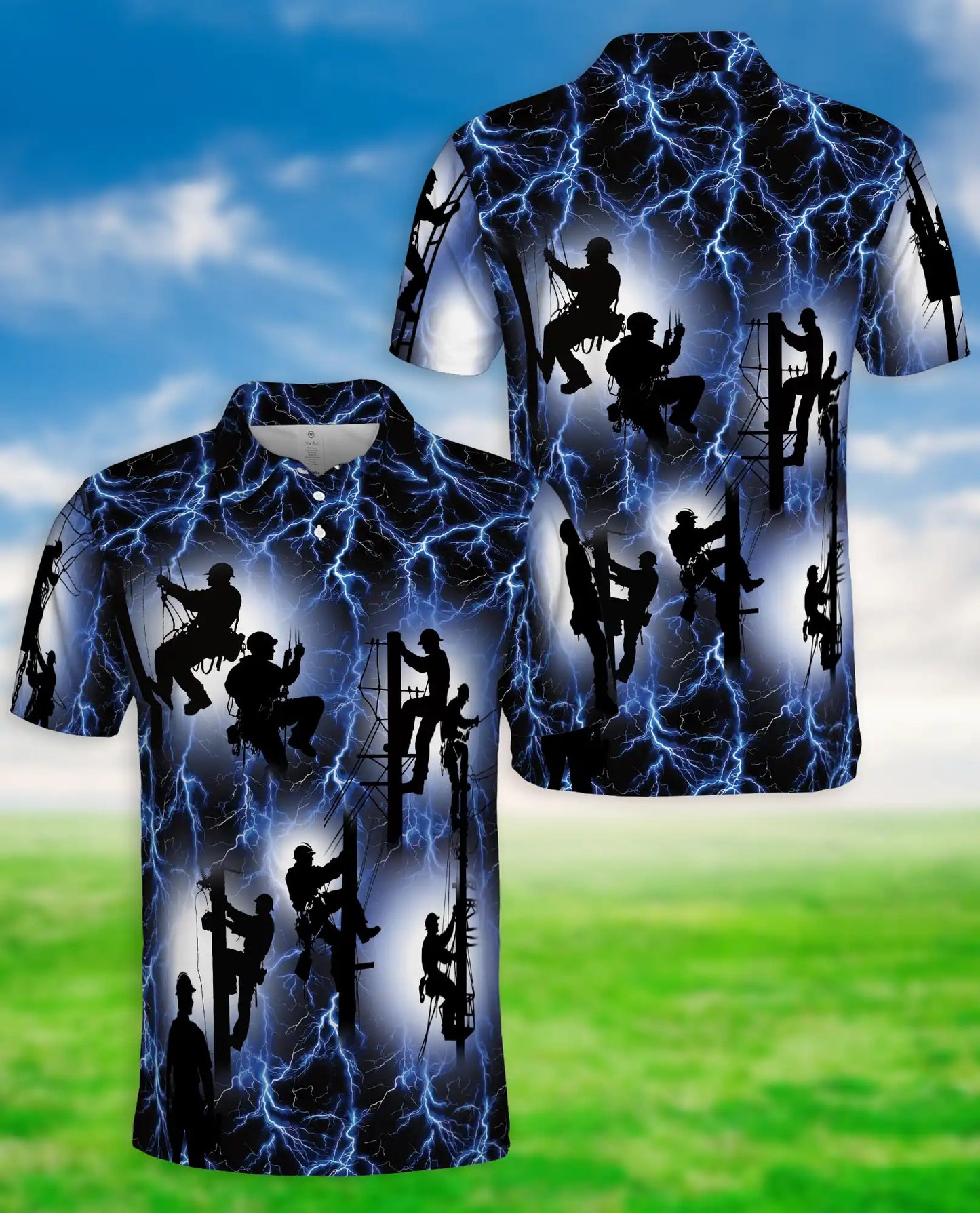 Lineman Lightning Polo Shirt | Azhobbyshop