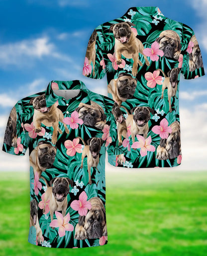 Bullmastiff Hawaiian Polo Shirt – Tropical Dog Lover Shirt | Azhobbyshop