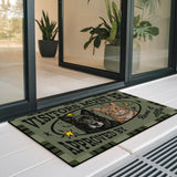 Personalized Vintage Pet Doormat – Custom Dog & Cat Portrait Mat