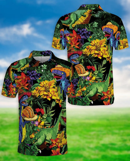 Taco T-Rex Polo Shirt – Funny Dinosaur Hawaiian Style | Azhobbyshop