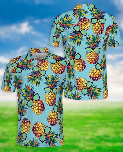 Cool Pineapple Sunglasses Polo Shirt – Tropical Summer Hawaiian Style | Azhobbyshop