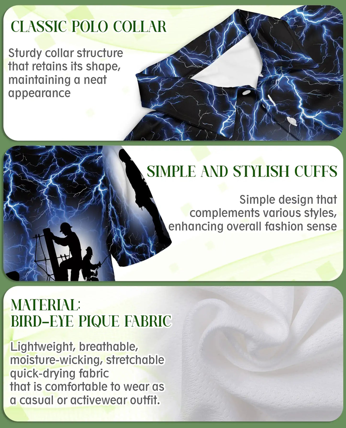 Lineman Lightning Polo Shirt | Azhobbyshop