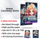 Sparkle Galaxy Spiral Bound Coloring Book, Dive into the Cosmos with the 30 Mesmerizing Pages of the Sparkle Galaxy Coloring Book